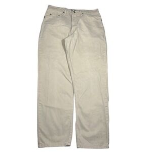 Route 66 Relaxed Fit Canvas Pants Mens 31x28 Tan Khaki Straight Leg Workwear